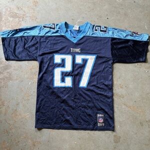 Eddie George #27 Tennessee Titans Jersey Size M - Reebok Authentic Team Replica